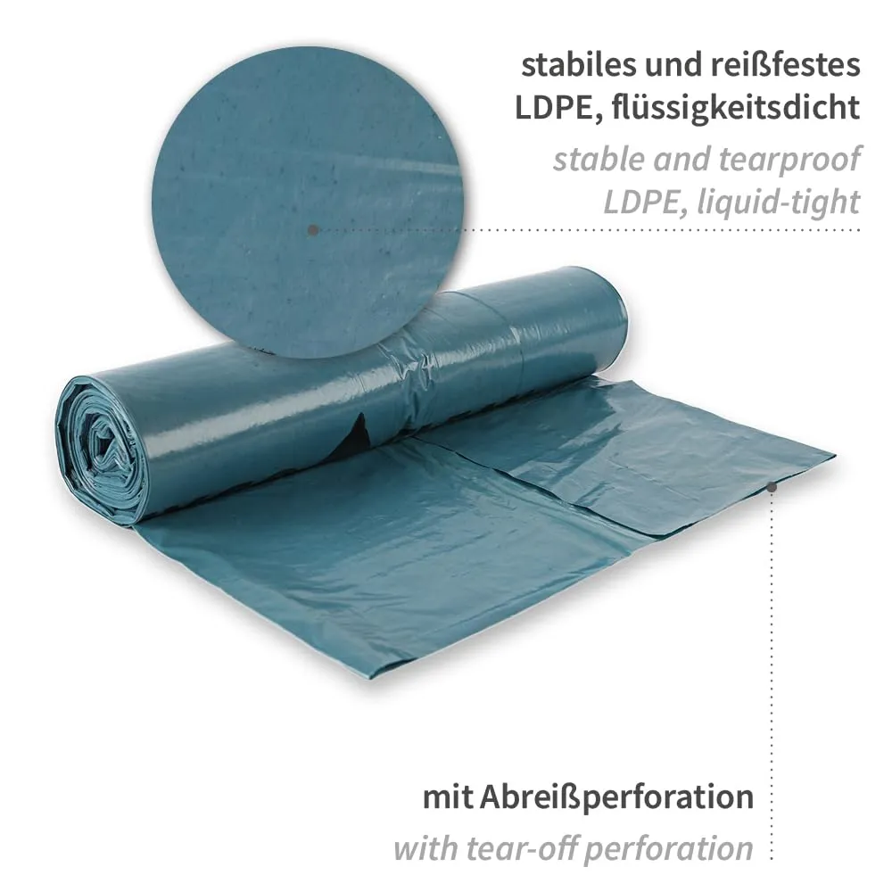 Franz Mensch Müllbeutel 120 l blau 100 Stück extra stark