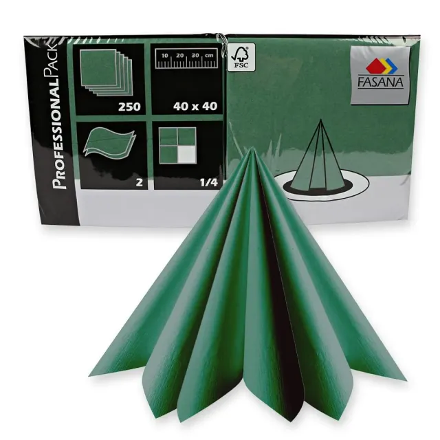 Hygostar Eleganza Servietten grün 40x40 cm 1500 Stück