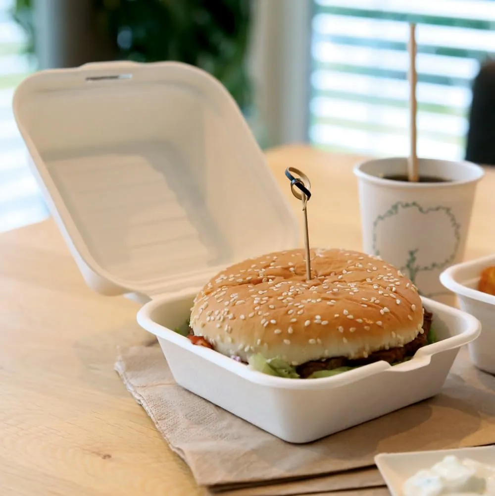 NatureStar Hamburgerbox Zuckerrohr 150mm 500 Stück