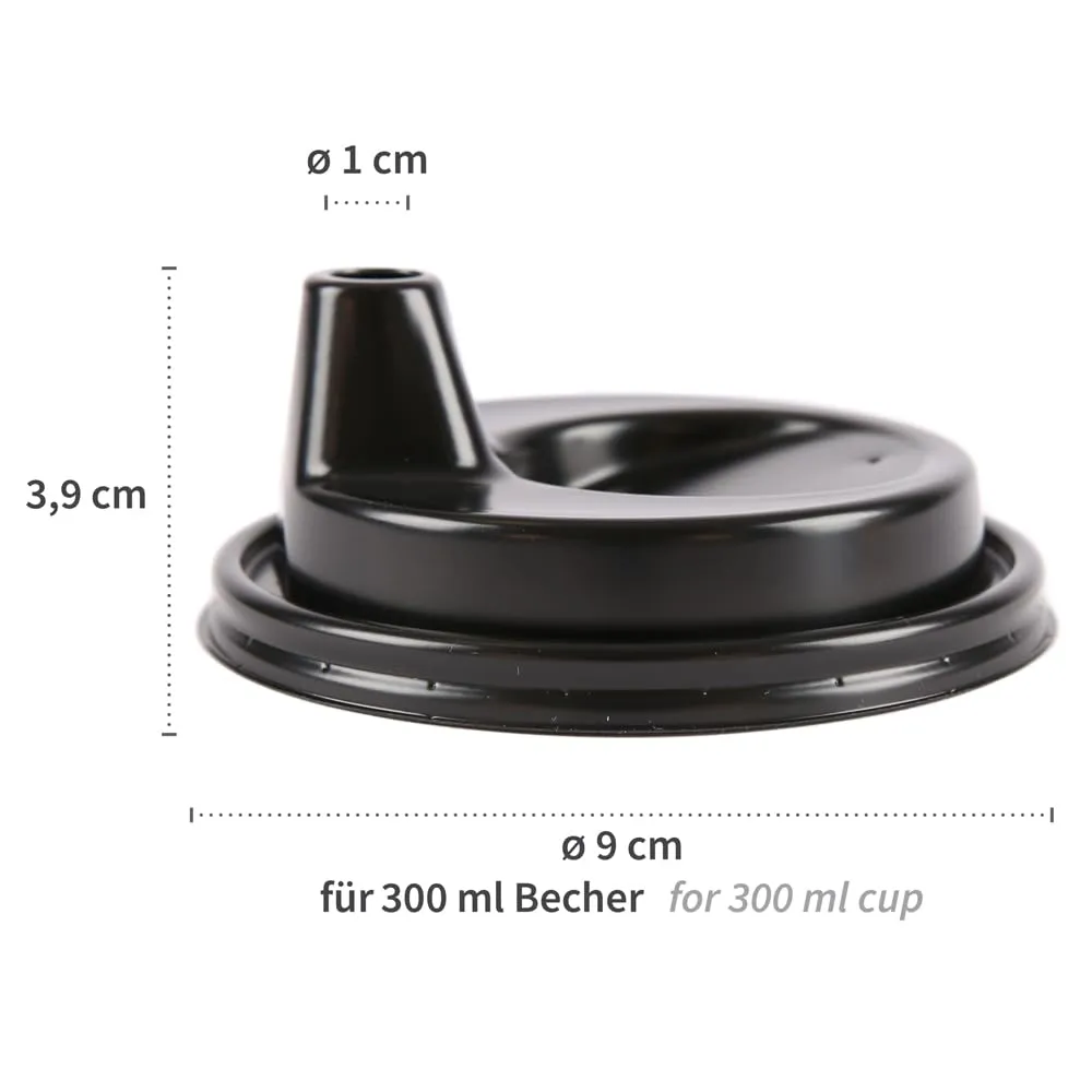 Hygostar Schnabeldeckel PP schwarz 0,3l 1000 Stück Trinkhilfe