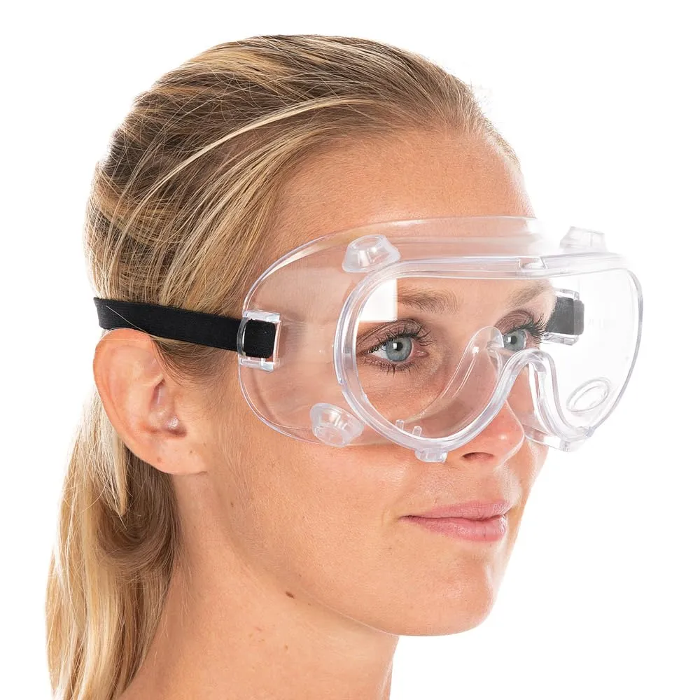 Hygostar Schutzbrille belüftet transparent Einheitsgröße 10 Stück
