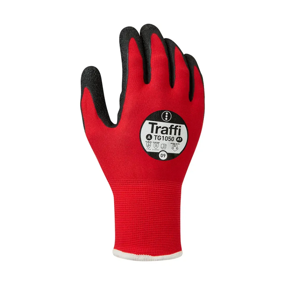 TraffiGlove TG1050 Latex Arbeitshandschuhe Schnitt A leicht