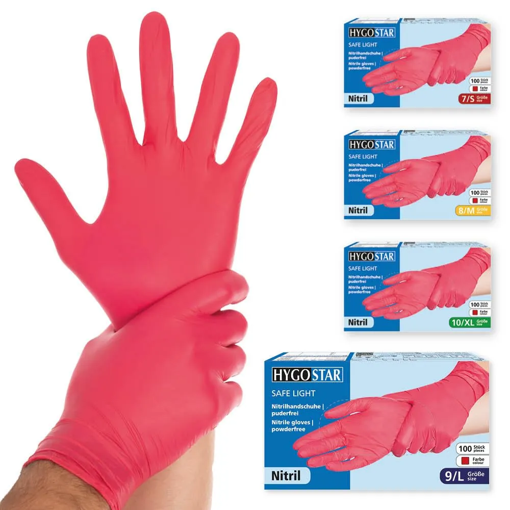 Hygostar Safe Light Nitrilhandschuhe blau L 100 Stück