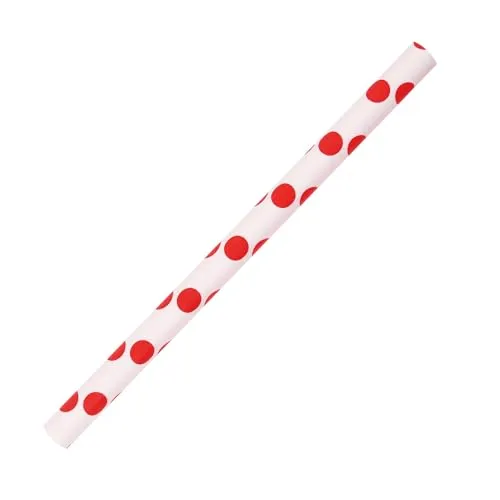 NatureStar Cocktail Papier-Trinkhalme rot-weiß 4000 Stück