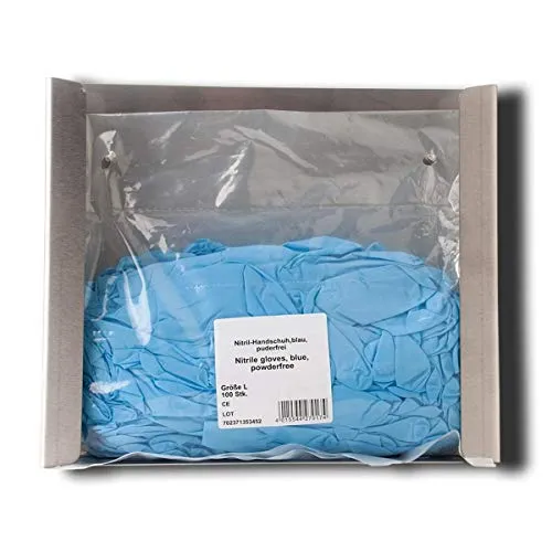 Hygoclean Handschuhspender Edelstahl Wand 24x28 cm