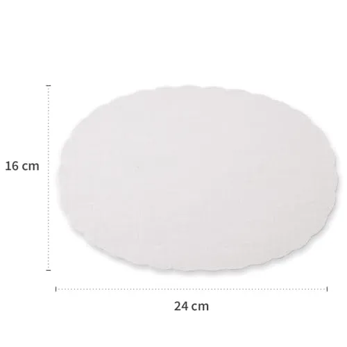 Hygostar Plattenpapier oval 24x16 cm 5000er weiß