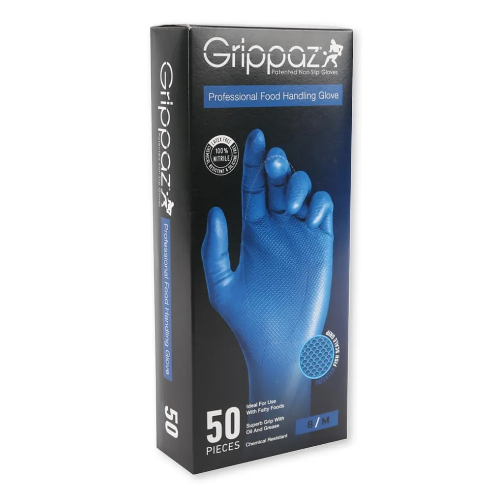 Franz Mensch Power Grip Long Extra Nitrilhandschuhe M blau 50 St 30 cm