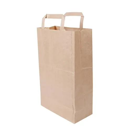 NatureStar Papiertragetasche 36x22cm braun 250 Stück Kraft