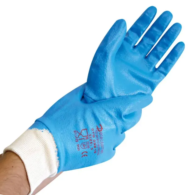 Franz Mensch HygoStar Nitril Detect Arbeitshandschuh blau 9/L