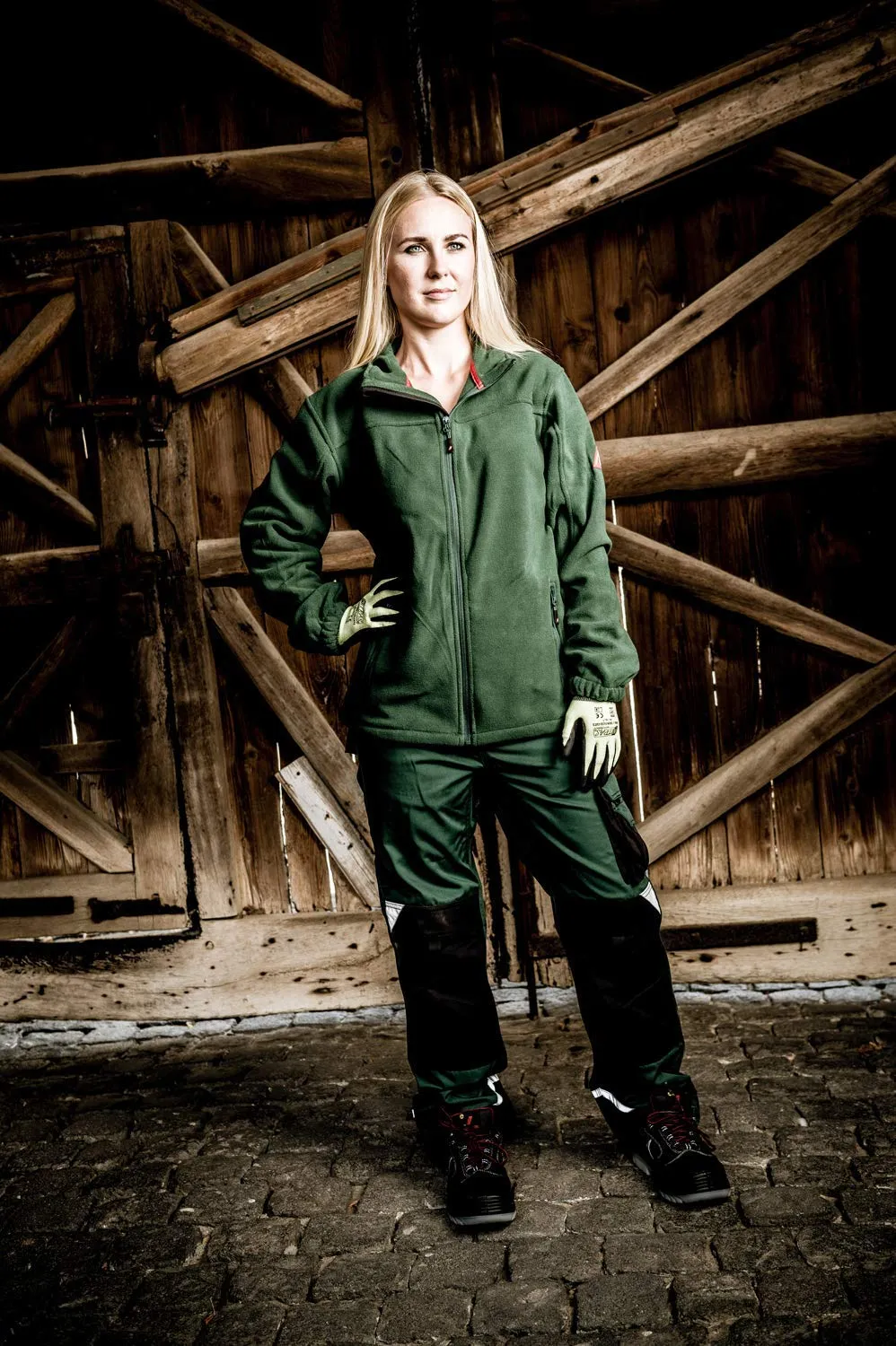 Nitras 7614 Motion Tex Plus Bundhose Grün Gr. 24 Arbeitshose