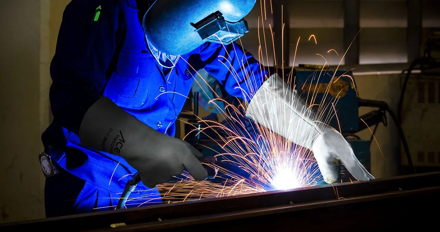 ACE ProWeld Schweißerhandschuhe L Rindleder