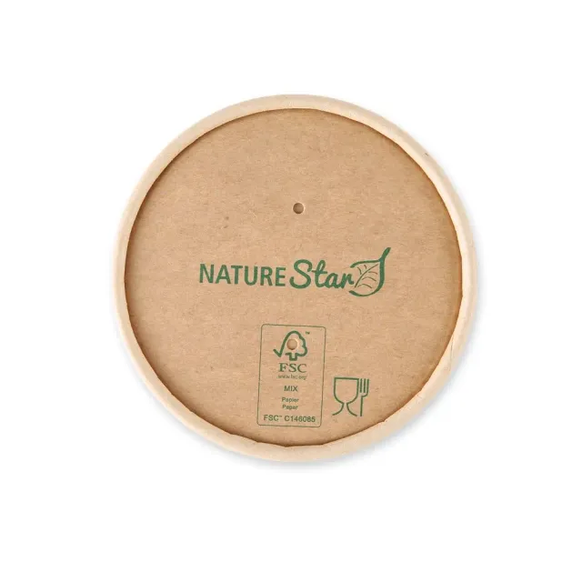 NatureStar Minestrone Deckel 9,7cm 500 St braun Kraftpapier
