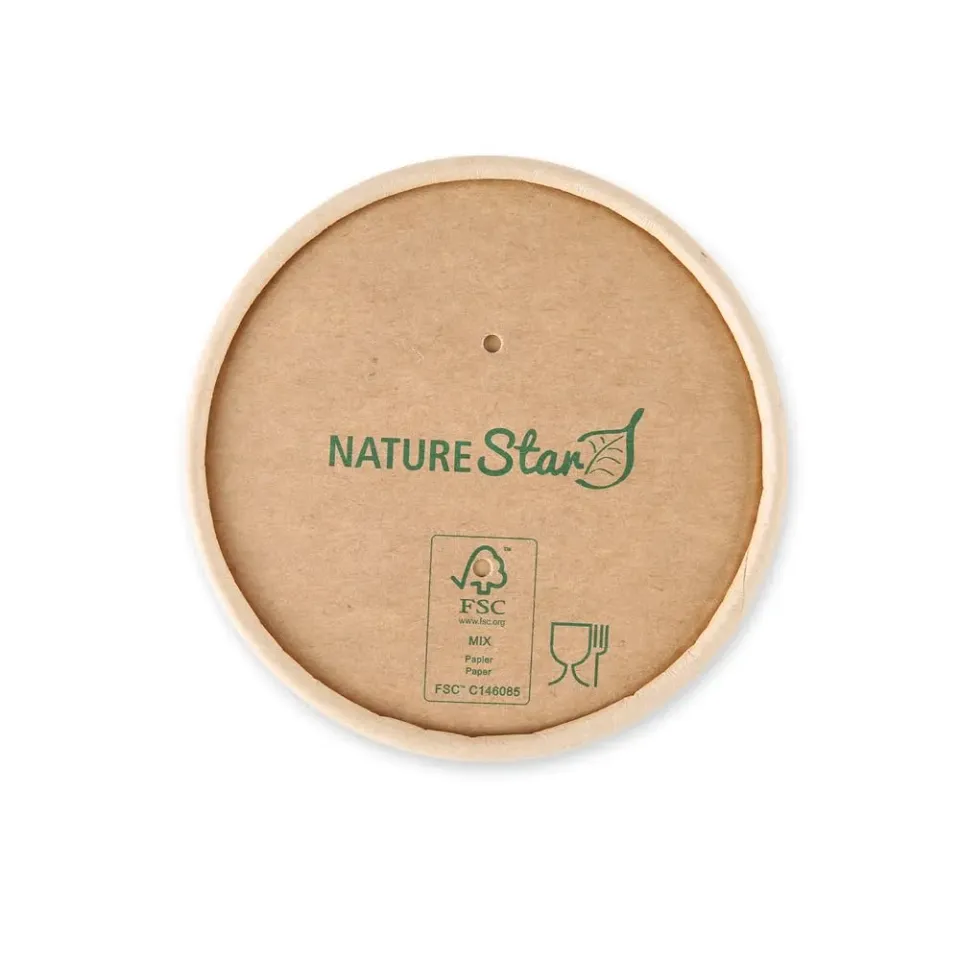 NatureStar Minestrone Deckel 9,7cm 500 St braun Kraftpapier