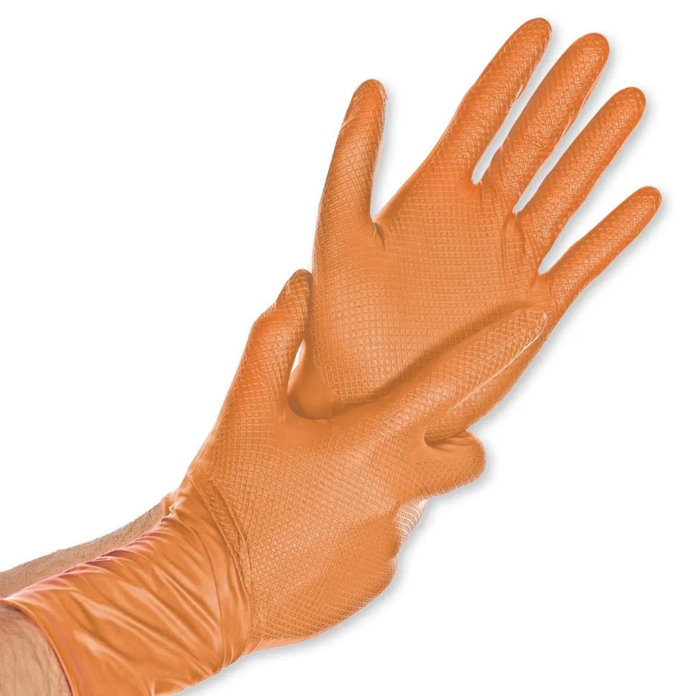 Franz Mensch Power Grip Long Extra Nitrilhandschuhe M blau 50 St 30 cm
