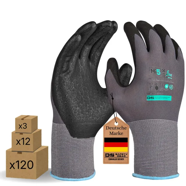 Hi5 X-FlexiTec 4121X Arbeitshandschuhe XL 12 Stück Touchscreen