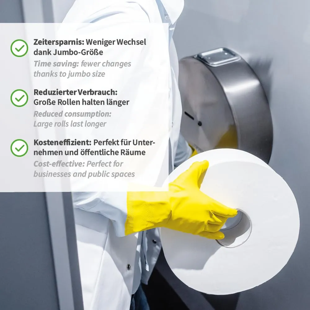 Hygoclean Toilettenpapier 2-lagig 12 Rollen je 1000 Abrisse