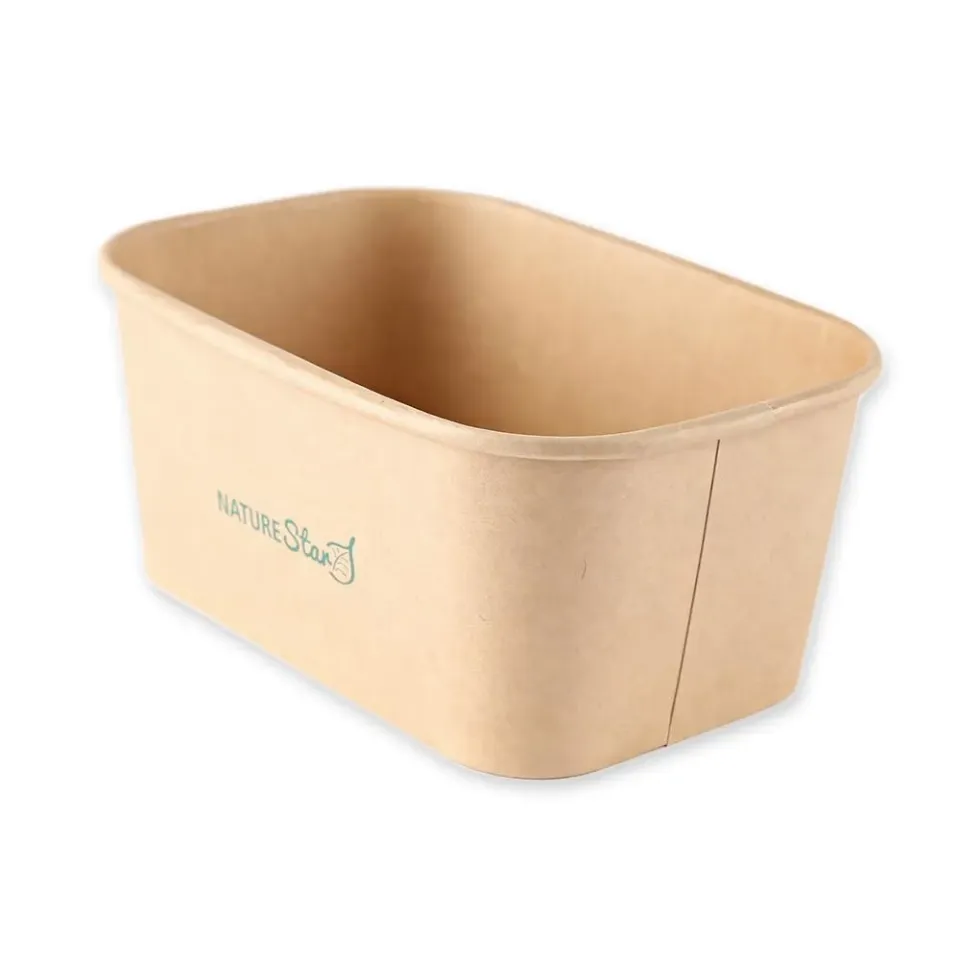 NatureStar Takeaway Schalen 300 Stück 1000ml braun