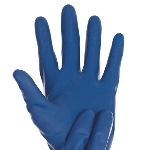 Hygostar Satin Blue Chemikalienschutzhandschuhe 7/S 2 Stück Latex