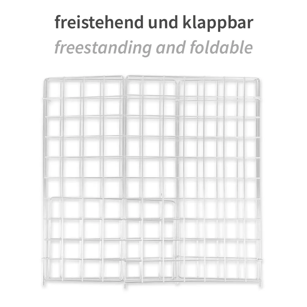 Hygoclean Gitterkorb für Müllsäcke 60 l Metall weiß