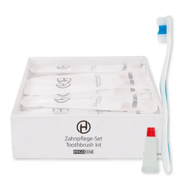 Hygostar Zahnpflege-Set Standard weiß 500 Stück