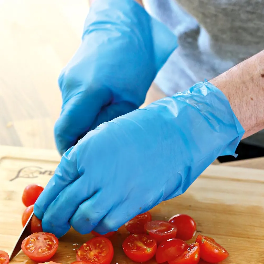 Hygostar Allfood Thermosoft TPE-Handschuhe blau 10-XL 2000 St