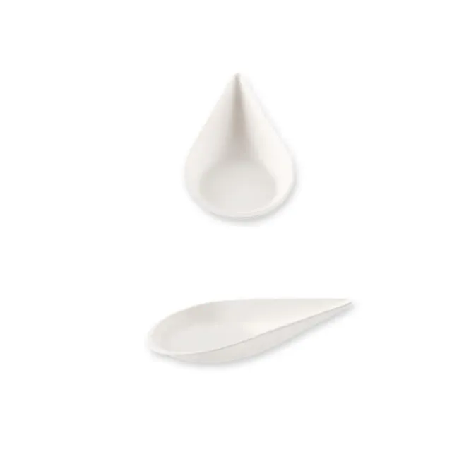 NATUREStar Fingerfood-Schalen Drop Zuckerrohr 1000 Stück weiß