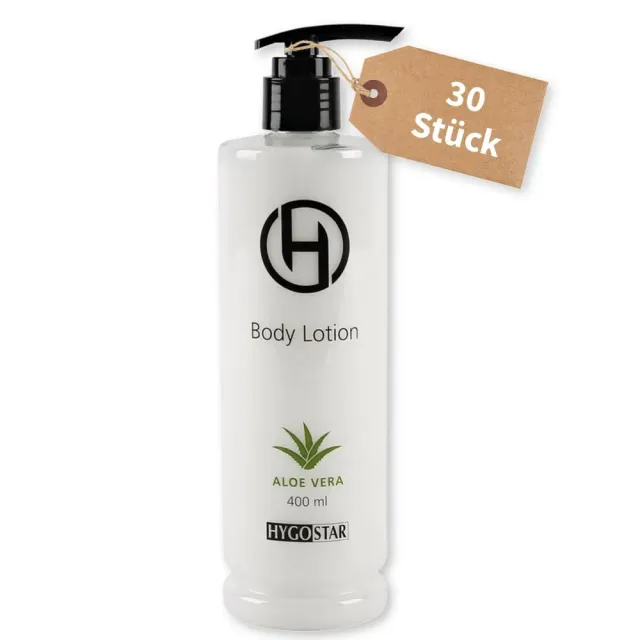 Hygostar Body Lotion Pumpspender 400 ml 30 Stück Aloe Vera