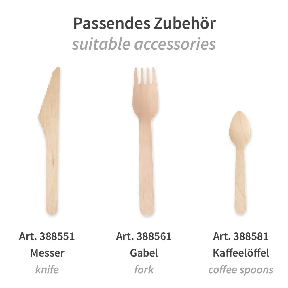 NATUREStar Holzlöffel 16 cm natur 1000 Stück FSC