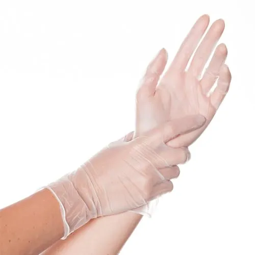 Hygostar Classic Vinylhandschuhe transparent Größe 8/M 1000 Stück