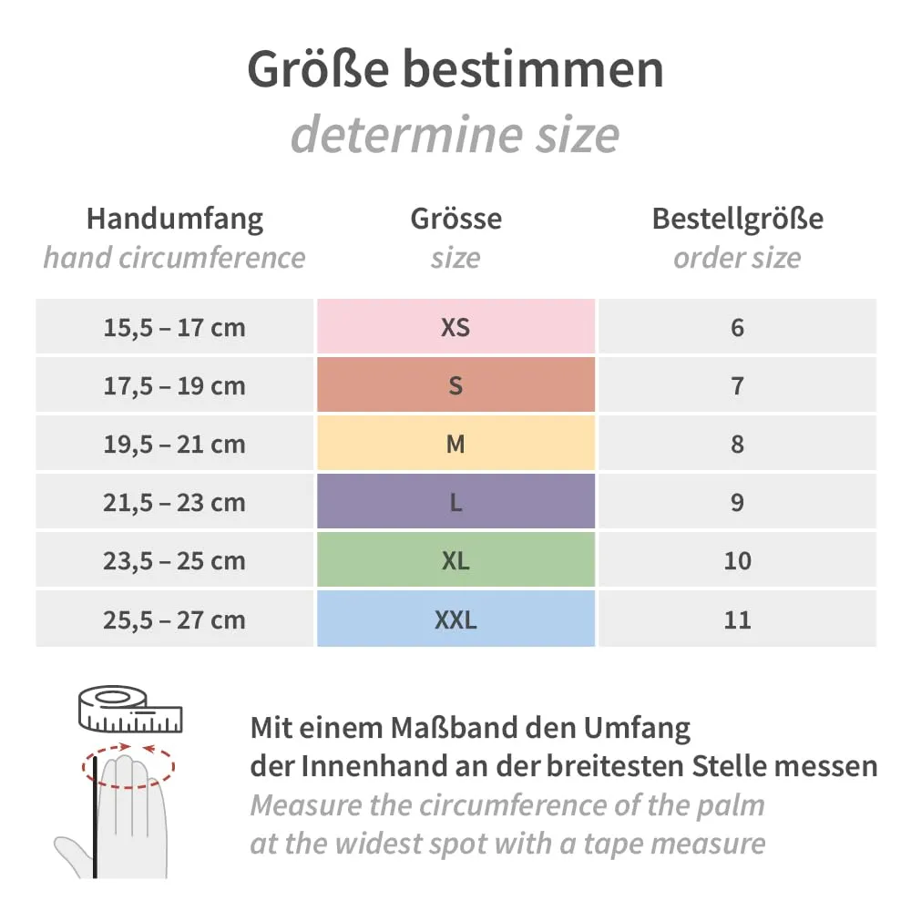 Hygomed Med Grip Latexhandschuhe weiß 9/L 100 Stück puderfrei