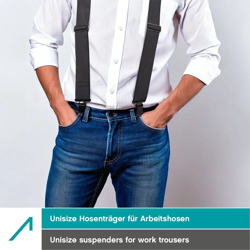 ACE Hosenträger für Arbeitshosen elastisch X-Form verstellbar