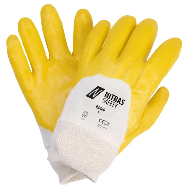 Nitras 03400 Nitrilhandschuhe gelb Gr. 9 12 Paar