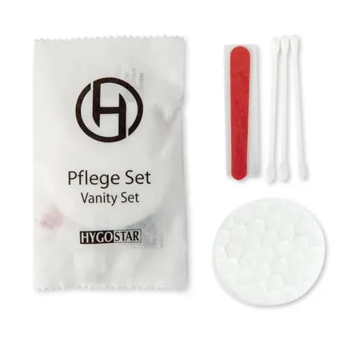 Hygostar Kosmetik-Set Standard weiß-rot 100 Sets Hotel