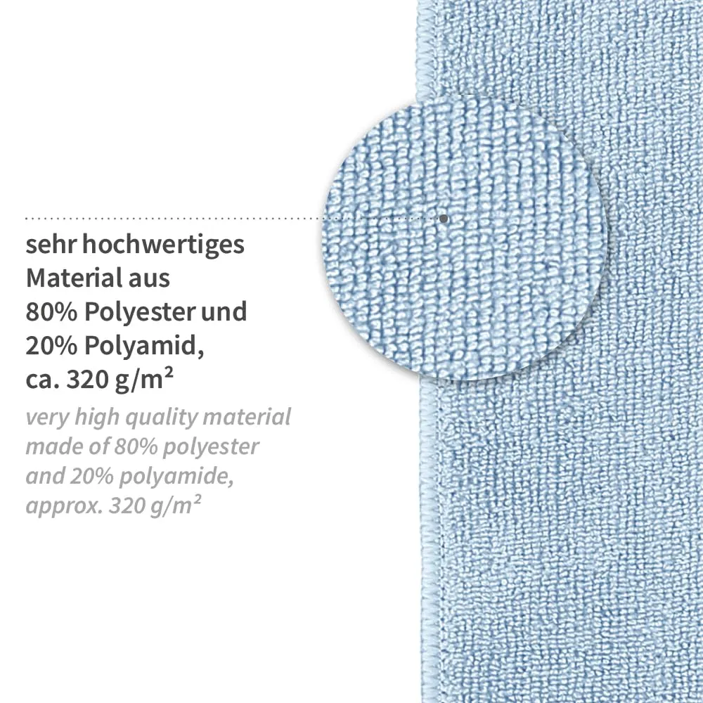 Hygoclean Micro Master Premium Mikrofasertuch blau L 50 Stück