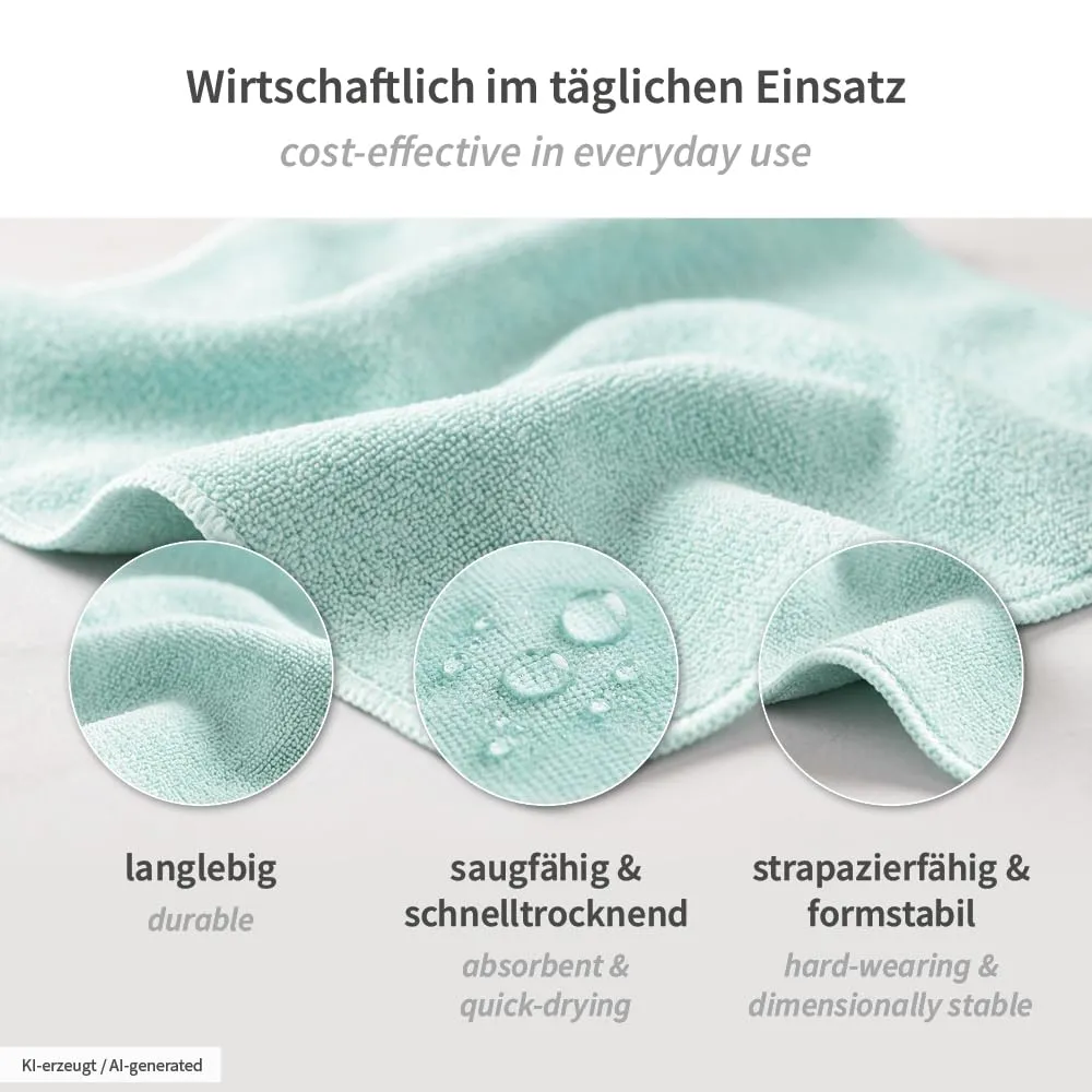 Hygoclean Micro Master Light Mikrofasertücher grün 100 Stück 40x40