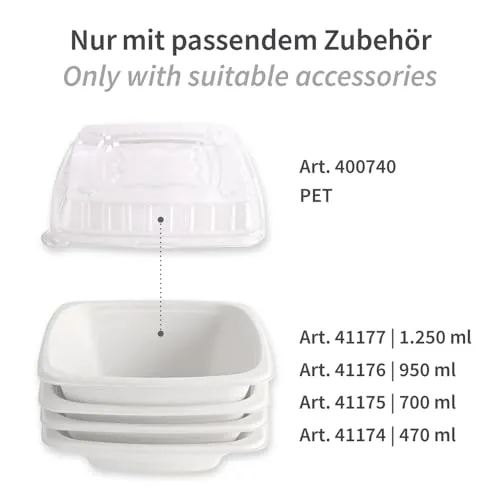 Franz Mensch NatureStar Deckel quadratische Schalen PET 300 St
