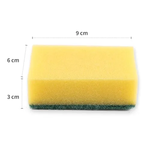 Hygoclean Topfreiniger Schaumstoff Schwamm 10 Stück gelb 9 cm