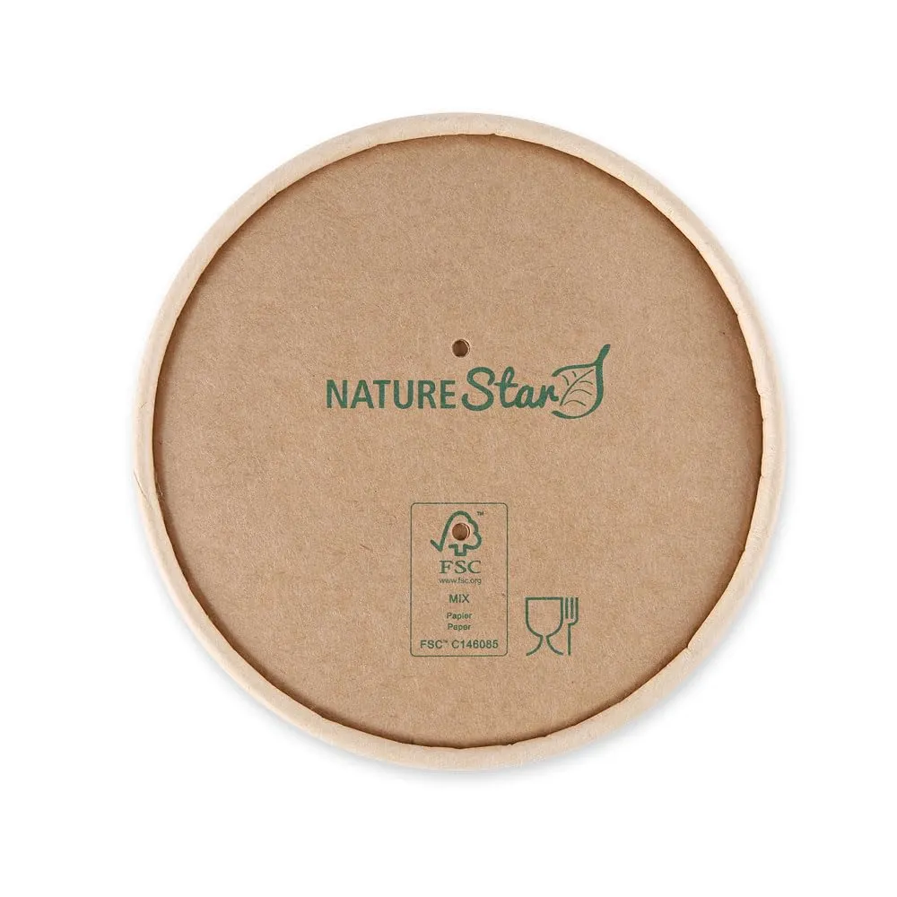 NatureStar Minestrone Deckel 9,7cm 500 St braun Kraftpapier