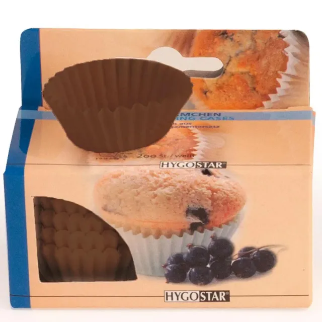Hygostar Muffinförmchen braun 2,6 cm 10000 Stück