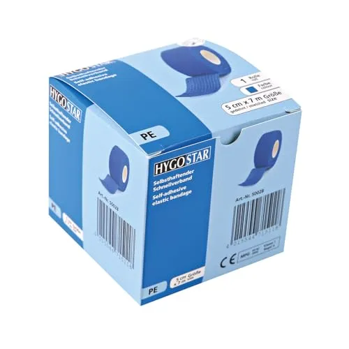 Franz Mensch Hygomed Schnellverband Verband blau 5 cm x 7 m 8 Stück