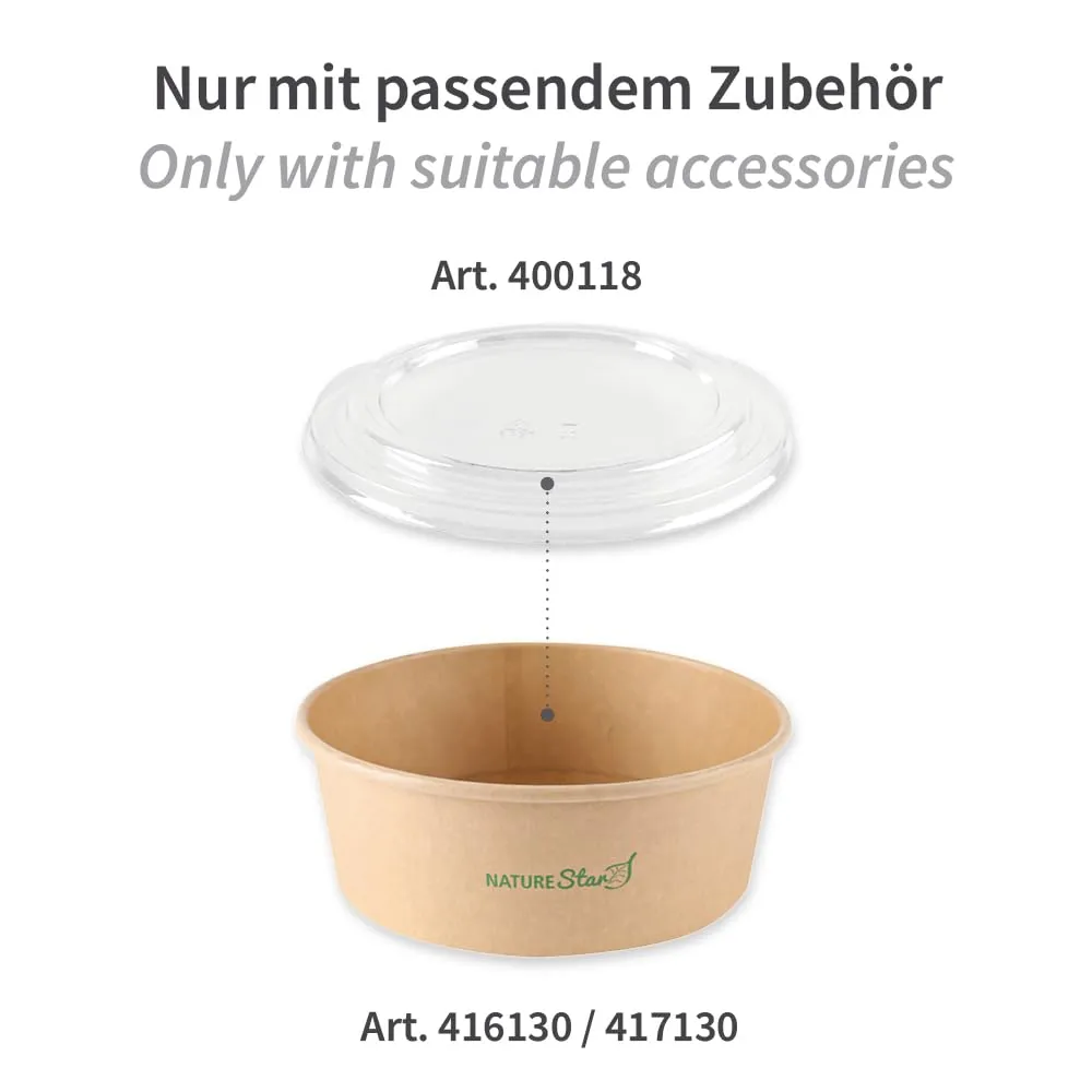 NatureStar Caesar Deckel rPET Ø 18,5 cm 300 Stück