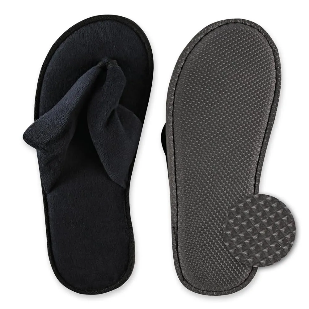 Hygostar Black Deluxe Hotelslipper offen schwarz 200 Stück