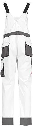 Nitras 7623 Motion Tex Plus Latzhose Weiß Gr. 24