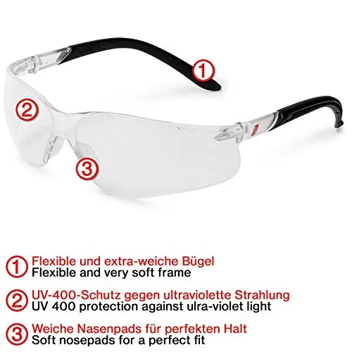 Nitras Vision Protect Schutzbrille klar transparent
