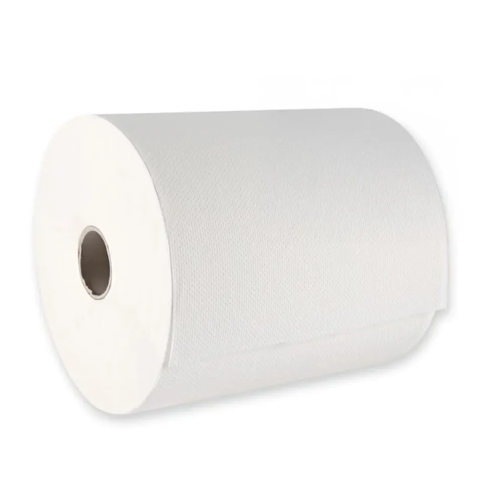 HygoClean Papierhandtuchrollen 2-lagig hochweiß 6 Rollen 130 m
