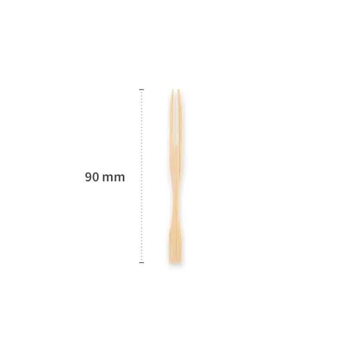 Franz Mensch NatureStar Obstgabel Bambus 9cm 1000 Stk zweizackig