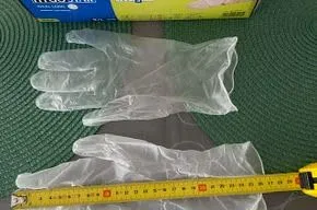 Hygostar Ideal Long Vinylhandschuhe 100 Stück M transparent puderfrei