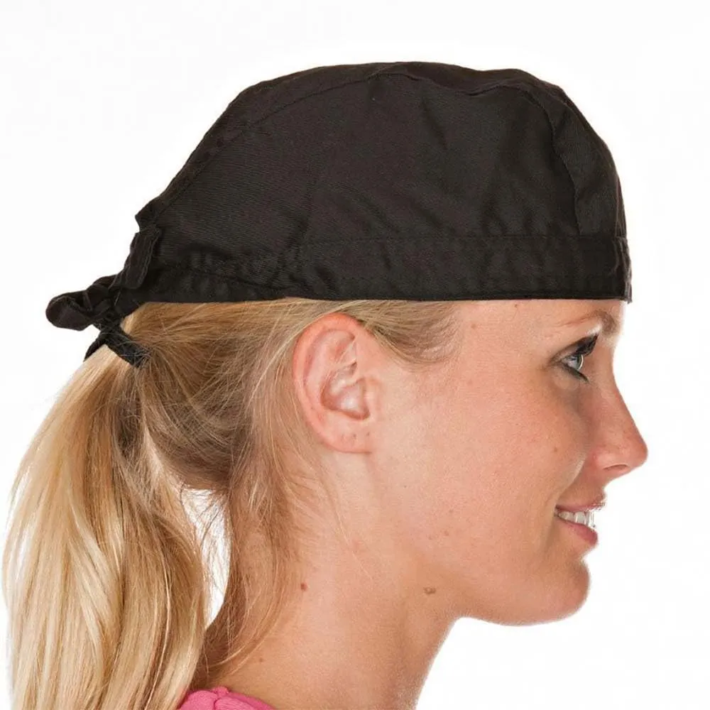 Hygostar Bandana Polycotton Kopfbedeckung schwarz 50 Stück