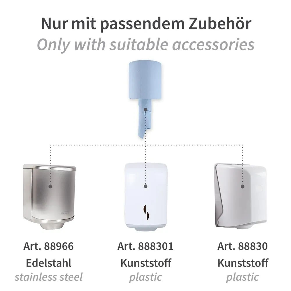 Franz Mensch Hygoclean Papierhandtuchrollen 2-lagig blau 6 Rollen
