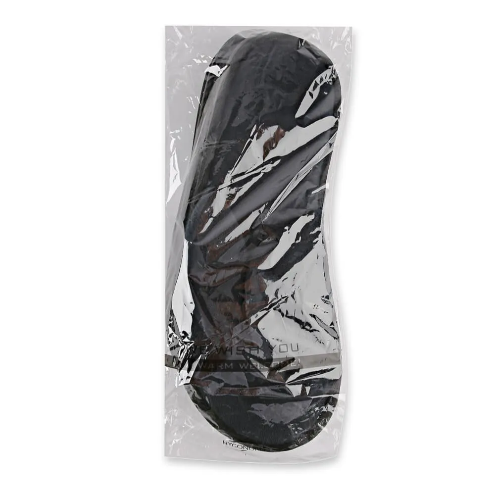 Hygostar Black Deluxe Hotelslipper offen schwarz 200 Stück